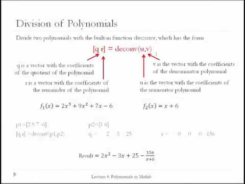 polynomial interpolation matlab
